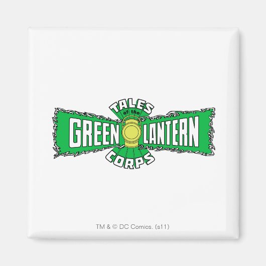 Aimant Le Corps des Lanternes Vertes - Logo Vert (Devant)