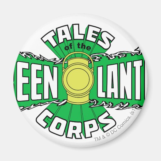 Aimant Le Corps des Lanternes Vertes - Logo Vert (Devant)