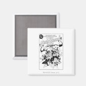 Aimant Le Corps Vert des Lanternes, noir et blanc (Recto/Verso)
