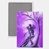 Aimant Le couple romantique danse le tango (Recto/Verso)