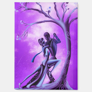 Aimant Le couple romantique danse le tango