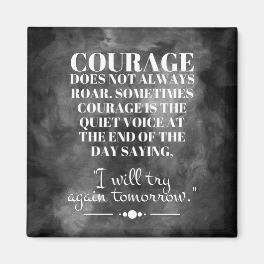 Aimant Le courage ne rugit pas toujours (Devant)