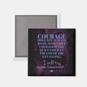 Aimant Le courage ne rugit pas toujours (Recto/Verso)