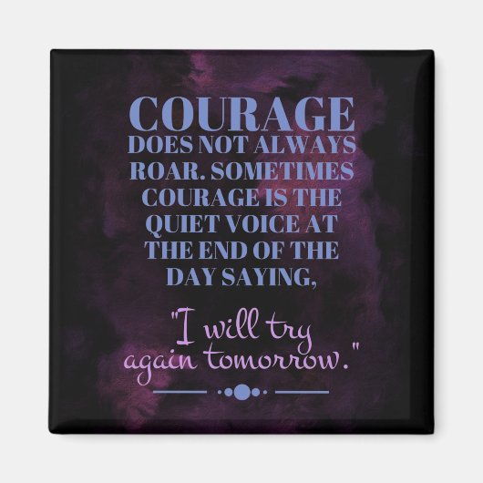 Aimant Le courage ne rugit pas toujours (Devant)