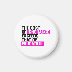 Aimant Le coût de l'ignorance dépasse celui de l'éducatio