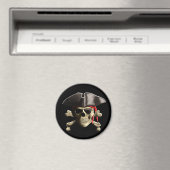 Aimant Le crâne du Jolly roger pirate (In Situ (Lave-vaisselle))