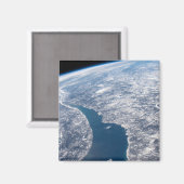 Aimant Le Cratère Manicouagan Et Le Saint-Laurent (Recto/Verso)