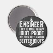 Aimant Le Crétin d'Engineer I (Recto/Verso)