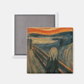 Aimant Le cri d'Edvard Munch (Recto/Verso)