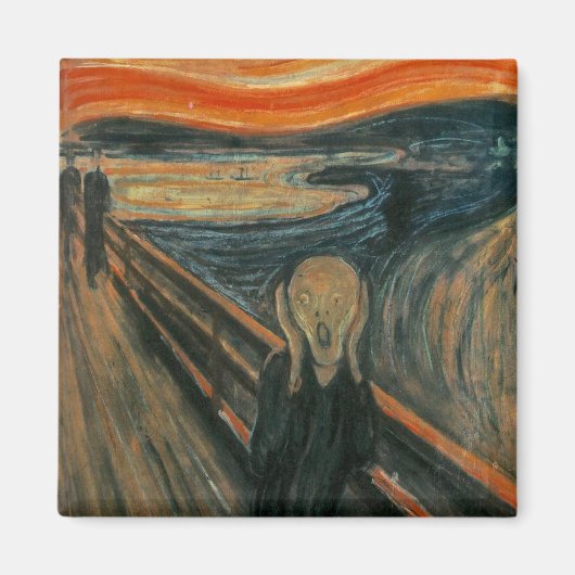 Aimant Le cri d'Edvard Munch (Devant)