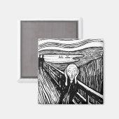 Aimant Le cri d'Edvard Munch (Recto/Verso)