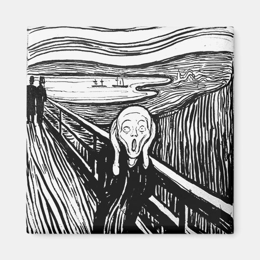 Aimant Le cri d'Edvard Munch (Devant)