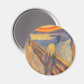 Aimant Le cri d'Edvard Munch (Recto/Verso)