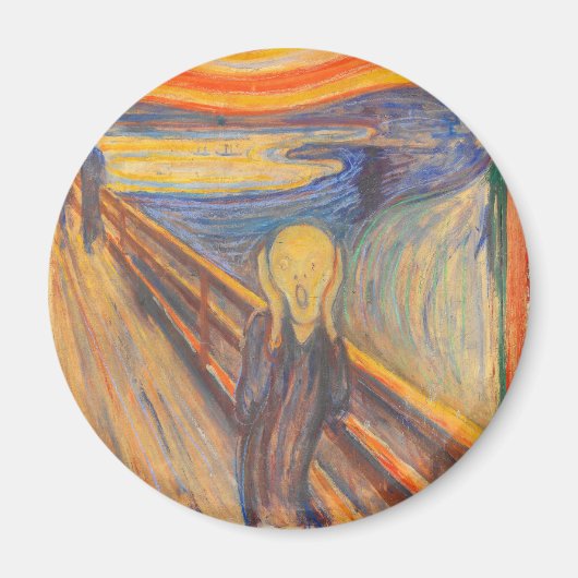 Aimant Le cri d'Edvard Munch (Devant)