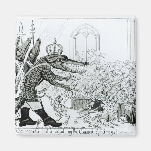 Aimant Le crocodile corse (Devant)