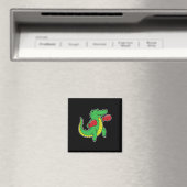 Aimant Le crocodile fait la boxe (In Situ (Lave-vaisselle))