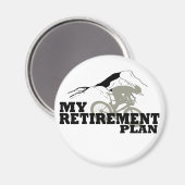 Aimant Le cyclisme est mon plan de retraite (Recto/Verso)