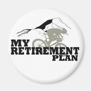 Aimant Le cyclisme est mon plan de retraite