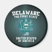 Aimant Le Delaware Le Premier État (Devant)