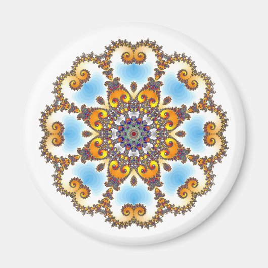 Aimant 'Le désir du coeur' (blanc) (Devant)