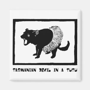 Aimant Le diable de Tasmanie dans un Tutu