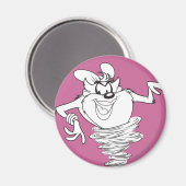 Aimant Le Diable noir et blanc (Recto/Verso)