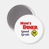 Aimant Le dîner de maman Good Grub Retro Restaurant (Recto/Verso)