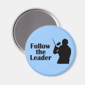 Aimant Le Directeur De La Musique Suit Le Leader (Recto/Verso)
