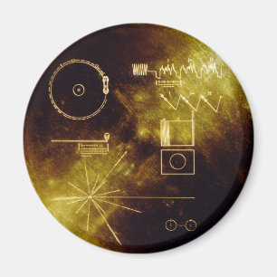 Aimant Le disque d'or de Voyager