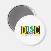 Aimant Le disque est golf (Recto/Verso)