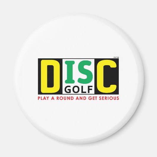 Aimant Le disque est golf (Devant)