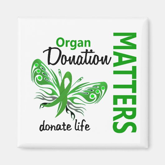 Aimant Le don d'organes papillon Hope Matters (Devant)