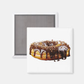 Aimant Le donut décadent de SlipperyJoe's recouvert d'une (Recto/Verso)