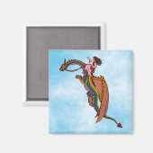 Aimant Le dragon arc-en-ciel (Recto/Verso)