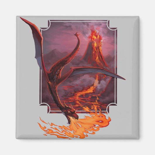 Aimant Le dragon de lave de Cody (Devant)