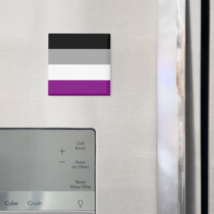 Aimant Le drapeau de fierté asexuel de SlipperyJoe met l'