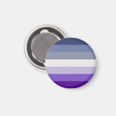 Aimant Le drapeau de la fierté lesbienne butch de Slipper (Recto/Verso)