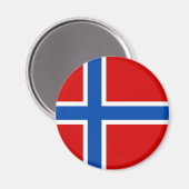 Aimant Le Drapeau de Norway (Recto/Verso)