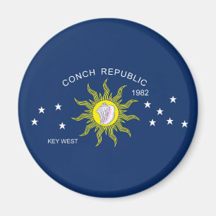 Aimant Le drapeau de République de conque