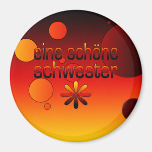 Aimant Le drapeau d'Eine Schöne Schwester Allemagne