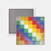 Aimant Le drapeau du peuple aymara (Recto/Verso)