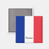 Aimant Le drapeau français et la France - Fêtes/sports (Recto/Verso)