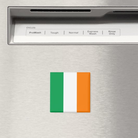 Aimant Le drapeau irlandais, Tricolor irlandais (In Situ (Lave-vaisselle))