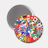 Aimant le drapeau mondial fléchettes de jeu de plateau ta (Recto/Verso)