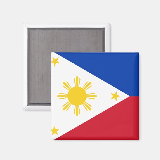 Aimant Le drapeau philippin (Recto/Verso)