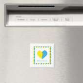 Aimant Le drapeau ukrainien au design simple (In Situ (Lave-vaisselle))
