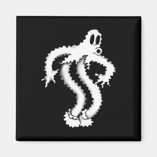 Aimant Le fantôme clown Shaky Éffrayant Blackwork (Devant)