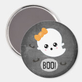 Aimant Le fantôme de Boo Halloween (Recto/Verso)
