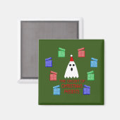 Aimant Le fantôme de Noël présente drôle (Recto/Verso)