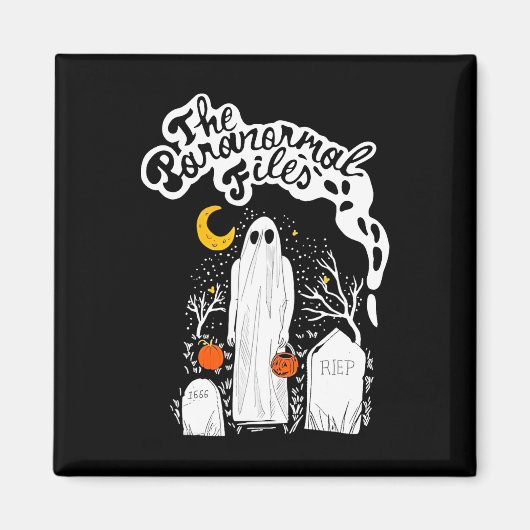 Aimant Le fantôme du cimetière des dossiers paranormal (Devant)